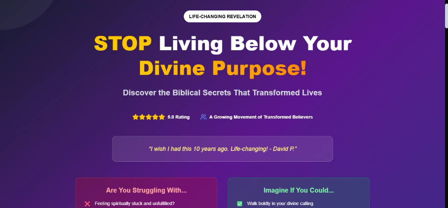 Book Launching Landing Page