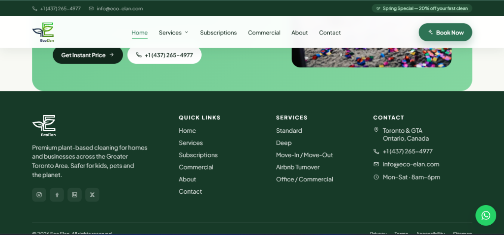 Eco Elan — Plant-Based Cleaning Platform