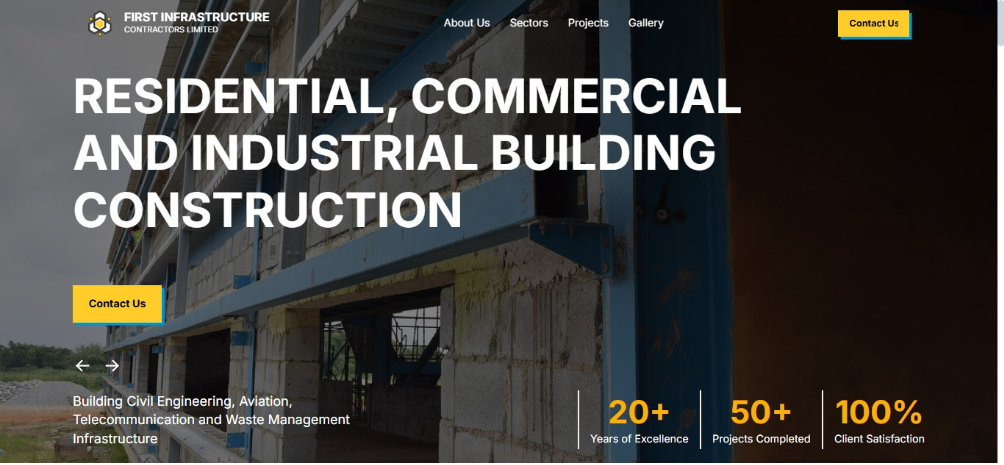 Construction Company Landing Page