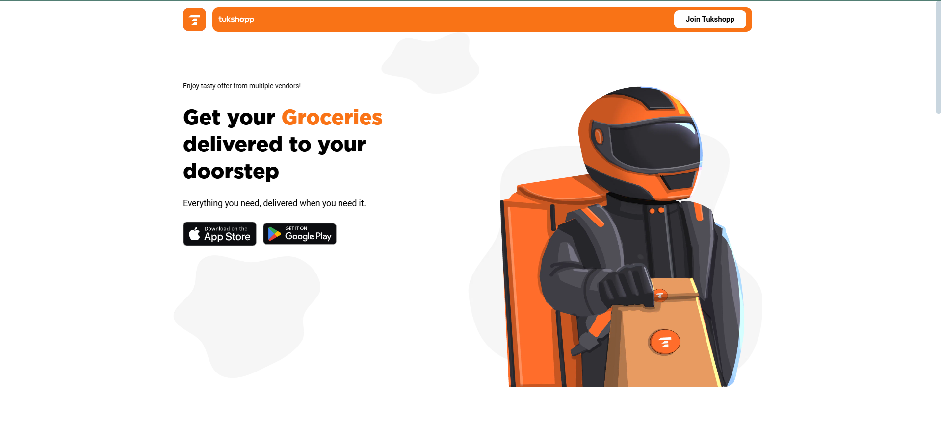 Food Delivery Landing Page